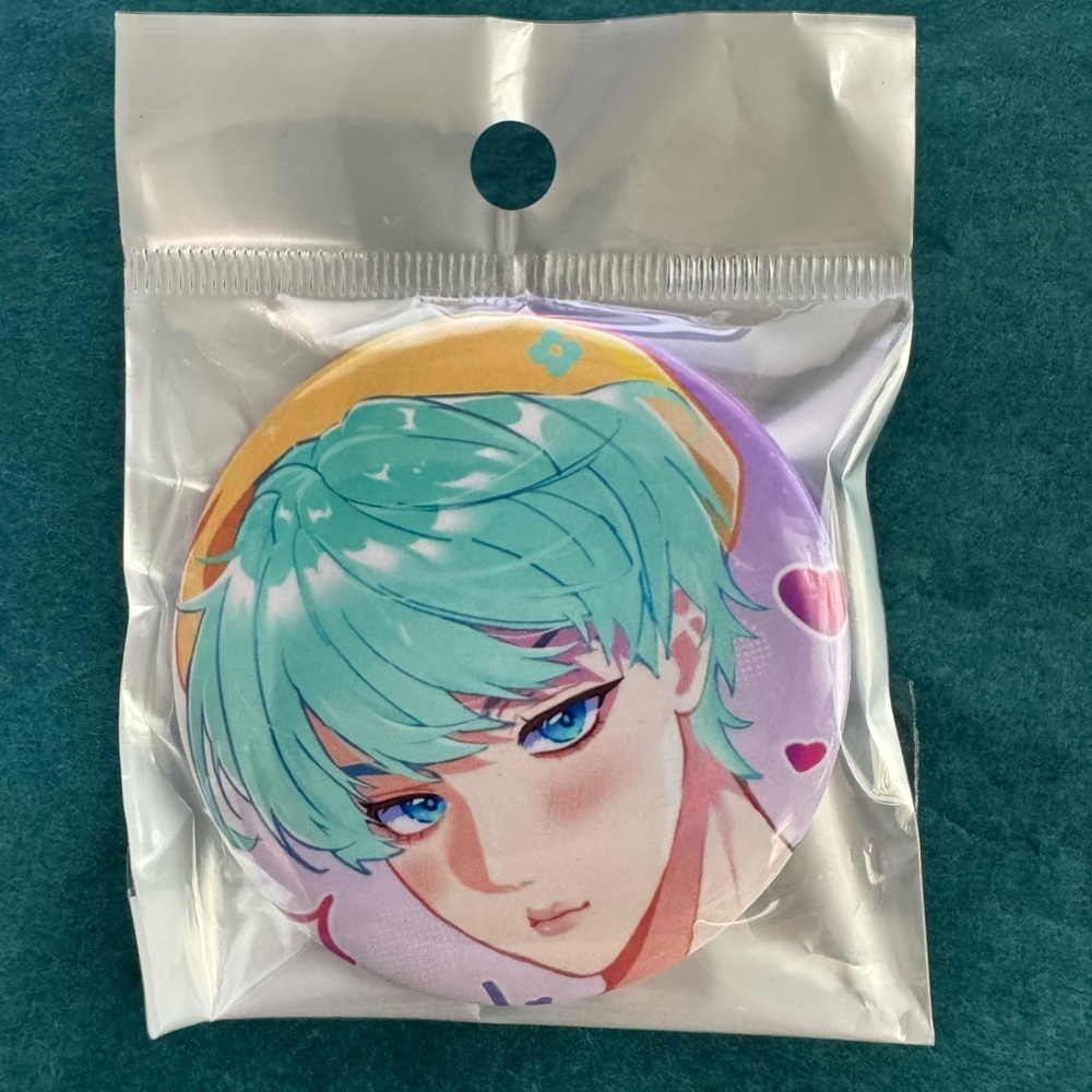 Anime Character Button Pin